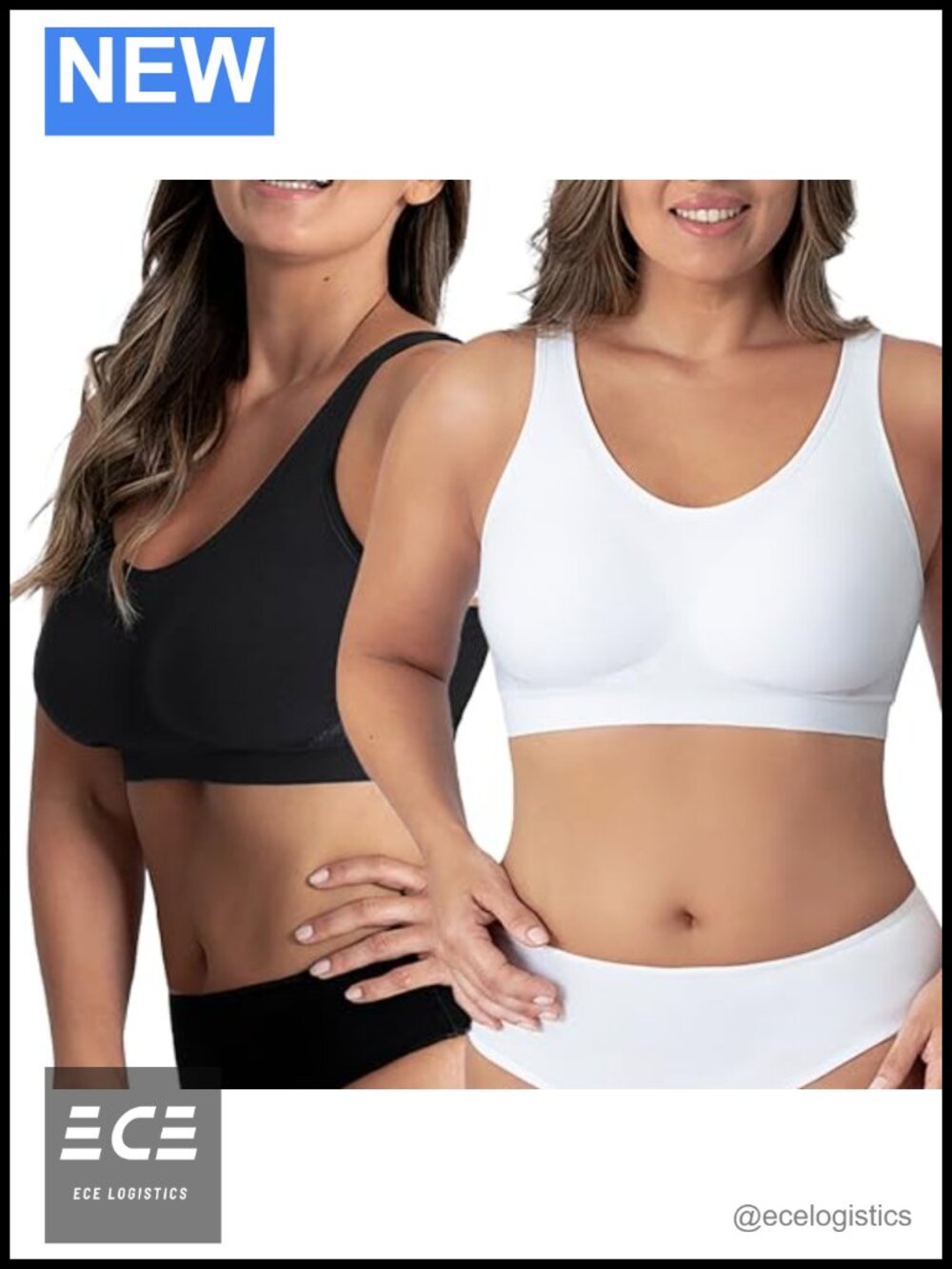 Wireless Seamless Comfort Bra with Seamless Smoothing Light Support